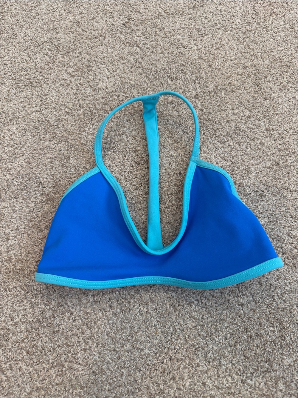 Girls' Blue Dance top with  Teal Trim (only worn once)